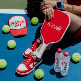 Agua Plus pH9+ Alkaline Water - 33.8 fl oz (1L) Bottle - Enhanced with Pink Mineral Sea Salt for Electrolytes and Minerals - USA Made - 6 Pack