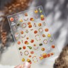 1 Sheets 5D Embossed Fall Nail Stickers for Nail Art