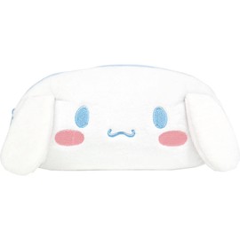 Tees Factory Sanrio Plush Face Pen Pouch Cinnamoroll H 3.8 x W 7.5 x D 2.0 inches (9.7 x 19 x 5 cm) SR-5540858CR