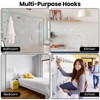 ONLYQIQIU Suction Hooks, Plastic Vacuum Seamless Sucker Hook Heavy Duty