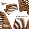 Handmade Wooden Hair Comb - Natural Wood Hair Care, Scalp