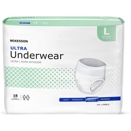 McKesson Disposable Underwear Large, UWBLG, Heavy, 72 Ct