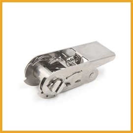 Partuto 25mm Width Tie Down Strap Silver Tone Stainless Steel Ratchet Buckle Replacement