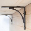 Hammer and Tongs - Curved Iron Shelf Bracket - D150mm