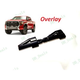 TOYOTA NEW Overlay Matte Blackout Rear Tailgate 4x4 Emblem Badge For 2022+ Tundra