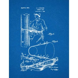 Lineman's Belt Patent Print Blueprint (8.5" x 11") M15394