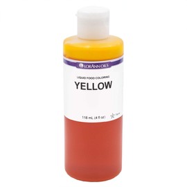 LorAnn Yellow Liquid Food Coloring, 4 ounce bottle