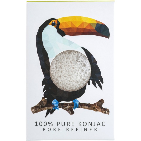 The Konjac Sponge Company Rainforest Toucan Mini Face Puff, 1