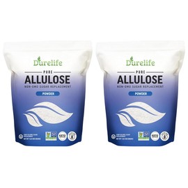 2 PACK Durelife Allulose sweetener, 100% Pure No Erythritol powdered Sugar Substitute, NON-GMO, Keto, OU kosher, Zero Calories sugar alternative - Size: 5LB