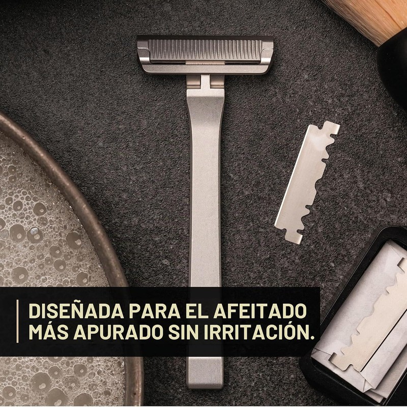 Maquinilla de afeitar de seguridad Proof Razor de aluminio con