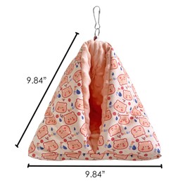 Ymid Select Handmade Cuddle Sack Sleeping Bag Pouch for Hedgehog Hamster Rat Sugar Glider Small Animal Hanging Cage Cave Bed (Pink)