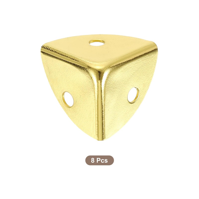 sourcing map 8Pcs Decorative Box Corner Cover, 18mm Metal Edge