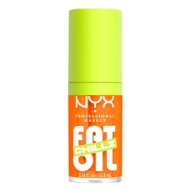 NYX Professional Makeup Fat Oil Chillz, Moisturizing, Shiny and Vegan Tinted Lip Gloss - Citrus Chiller (Sheer Orange)