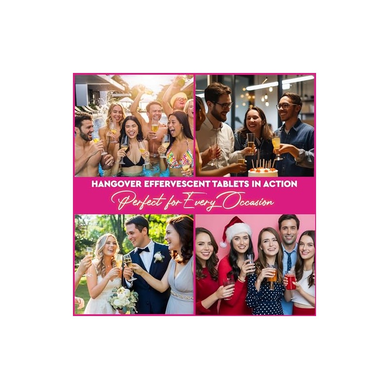 Vitaminnica Pre Booz- 20 Effervescent Tablets | Party Wellness Support
