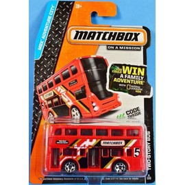 2014 Matchbox MBX Adventure City (6/120) - Two-Story Bus