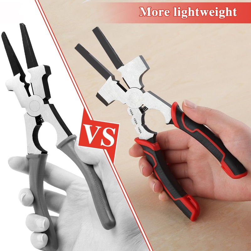 LEONTOOL Professional MIG Welding Pliers with Measurement Holes, 7-in-1 Multi-Function
