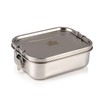 Indian-Tiffin Stainless Steel Large Single Layer Rectangular LunchBox (Medium)