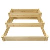 Panacea 82203 Cedar Three-Tiered Stair Step Garden Bed, 4'L x