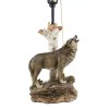 Ebros Gift Rustic Wildlife Grey Wolf Howling By Birchwood Tree