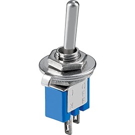 CABLEPELADO ON-OFF SPST 2 Pin Toggle Switch with 2 Terminals 3A 125V AC Suitable for DIY or Model Making