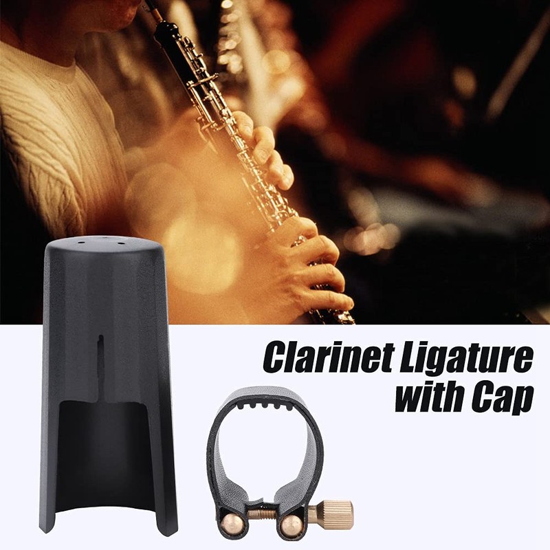 Abrazadera de clarinete de PU, tapa de pl¨¢stico, conveniente para
