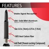 ICBEAMER 50 Cal Carbon Fiber Bullet Antenna Replacement [Color:Matte Black],