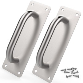 Geboor 2Pack Sliding Barn Door Handle, 20cm Gate Door Handle, Stainless Steel Door Pull Handle for Sliding Barn Door Gate Cabinet Closet Drawer Garage Shed