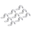 uxcell 18Pcs 25mm Pipe Straps, One Hole Straps Zinc Plated