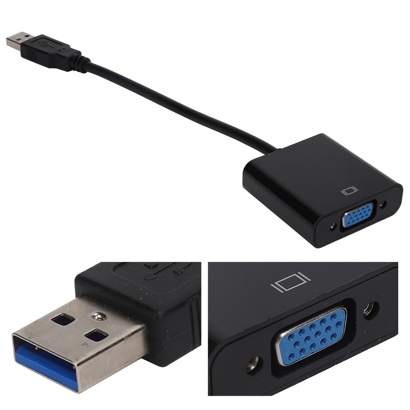 USB3.0 to VGA Converter 5Gbps HD 1080P Adapter Cable 15Pin