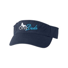 One Size Navy Visor Only Dads Funny Idea Embroidered Visor Dad Hat
