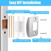 12 Pack Door Strike Plate Repair Kit - Stainless Steel