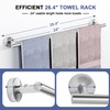 Bathroom Towel Rack, 24 Inch Towel Bar for Bathroom Wall