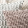 Madizz Set of 2 Boho Striped Cushion Covers, Soft Corduroy