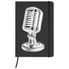 Azeeda A5 'Microphone' Black Hardcover Ruled Notebook (NB00061815)