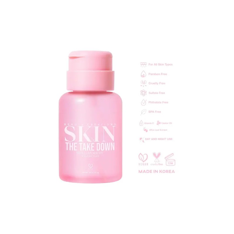Agua Micelar The Take Down Beauty Creations Tipo De Piel