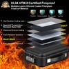 COLCASE Fireproof Money Box with Lock, Hard Case Cash Organizer