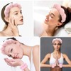 Hautpflege-Stirnband, Handgelenk-Waschband, Damen-Make-up-Schwamm-Haarband, Hautpflege-Stirnband und Armbänder, geeignet für Bad, Yoga