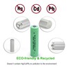 Paquete de 12 pilas recargables AA Ni-CD 800 mAh, NiCd