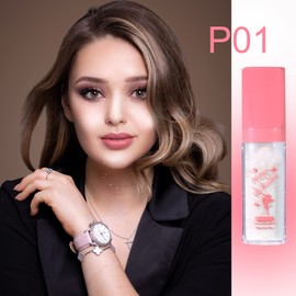 Prreal Body Glitter, Polvo De Hadas Shimmer Body Highlighter Powder, Body Glitter Powder Stick, High Gloss Fairy Glitter Sparkle Powder Brighten Face Hair Cosmetics with Bright (01 White)