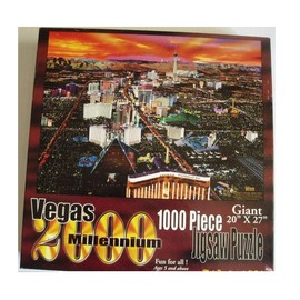 Tiffany Design, Las Vegas Jigsaw Puzzle: Vegas 2000 Millennium [1000 Pieces]