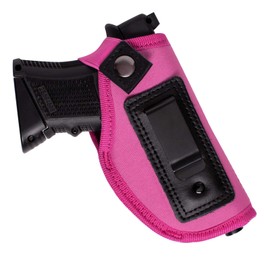 POYOLEE Gun Holster for Women Concealed Carry Holster for Pistols Universal IWB Holster Fits Glock 19 26 43 Springfie XD XDS S-Sauer P238 P320 P365 LC9 & All Similar Handguns (Pink)