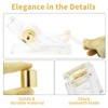 Gold Desk Accessories, Office Supplies Set with Acrylic Stapler, Tape