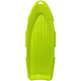 ESP 48" Day Glow Sno Cruiser Toboggan – Two-Rider Sled – Tough Polyresin, Diamond-Polished Bottom – Neon Lime
