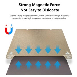 Spring Steel Build Plate, Textured PEI and PEO Build Plate 235x235mm Spring Steel 3D Printer Bed for K1