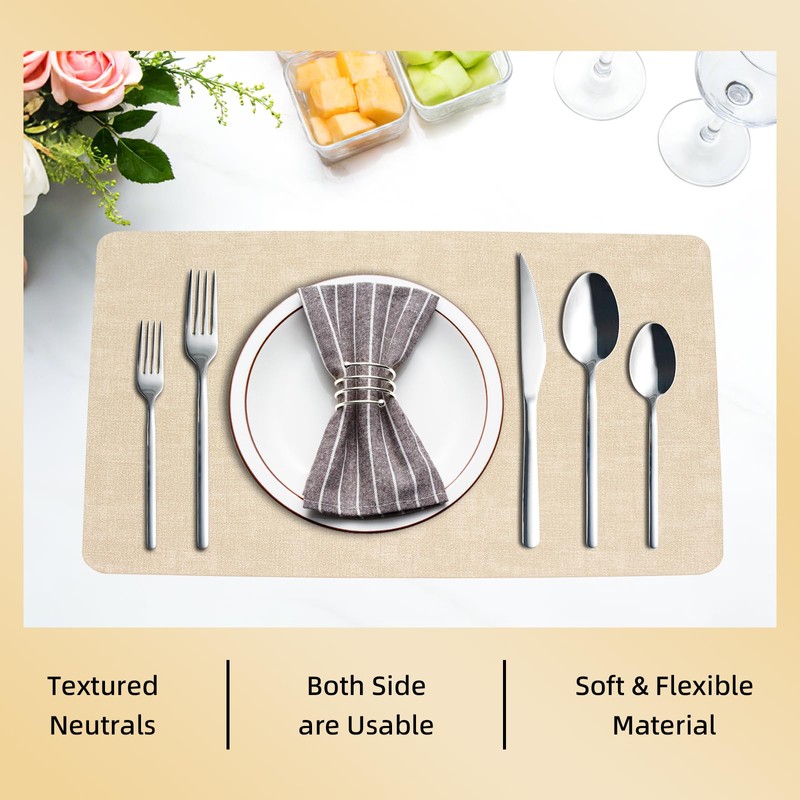 CITESANA 24 Piece Stainless Steel Silverware Set for 4 with
