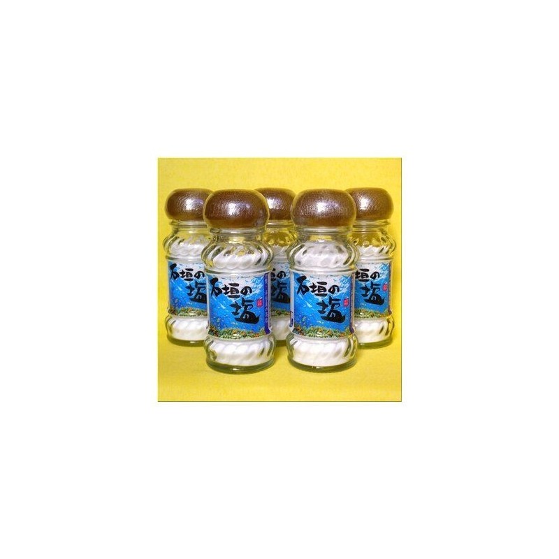 Ishigaki Salt Tabletop Jar, 2.1 oz (60 g) x 5