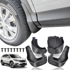 XUKEY SET of 4 For Honda CRV 2012 -2016 Splash Guards Front Rear Mud Flaps Mudgugards