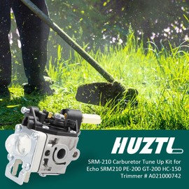 HUZTL SRM 210 Carburetor Tune Up Kit for Echo SRM210 GT200 HC150 PE200 SRM211 GT200R PE201 GT201 HC151 PPF210 PPF211 HCR150 SHC210 SHC211 SHC212 Trimmer Weed Eater Parts
