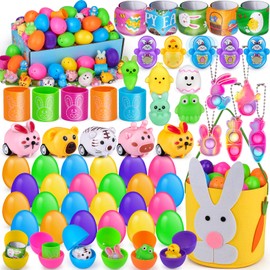 nicknack Easter Party Bag Filliers, 31Pack Easter Egg Fillers with Small Toys for Kids, Basket Stuffers, Easter Egg Hunt Kits Easter Gifts for Boys Girls