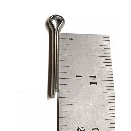 accurate (100) 5/32 x 1-1/4 Cotter Pins Locking Split Steel Zinc USA 5/32 1.25, .156 diam
